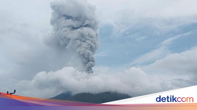 Gunung Lewotobi Laki-laki Erupsi 3 Kali, Ketinggian Capai 1.000 Meter