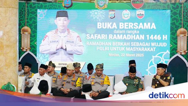 Kapolri Safari Ramadan di Medan, Perkuat Sinergi dengan Ulama-Tokoh Masyarakat