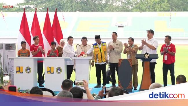 Prabowo Resmikan 17 Stadion Berstandar FIFA: Ini Prestasi Pemerintahan Jokowi