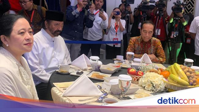 Paloh Ungkap Alasan Duduk di Tengah Puan dan Jokowi saat Bukber