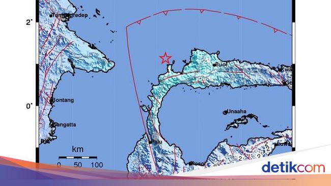 Gempa Dangkal M 5,5 Guncang Tolitoli Sulteng